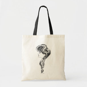Bolsa Tote Perfil de uma menina de Gibson, 1903