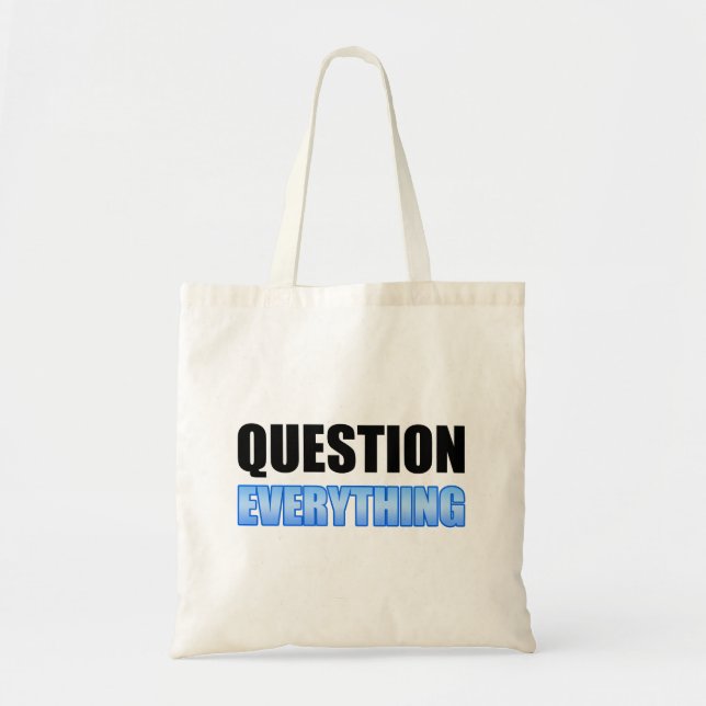 Bolsa Tote Perguntar Tudo (Frente)