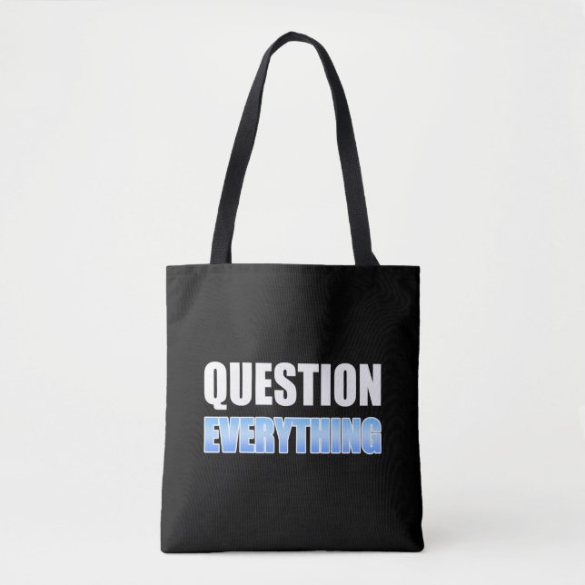 Bolsa Tote Perguntar Tudo (Frente)
