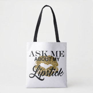 Bolsa Tote Pergunte-me sobre meu saco do batom