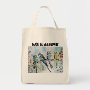 Bolsa Tote Periquito Australiano Passaro Feito Em Melbourne A