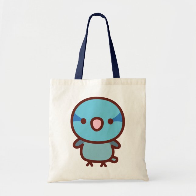 Bolsa Tote Periquito-do-pacífico-macho-azul (Frente)