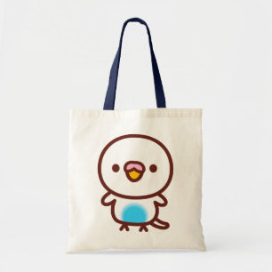 Bolsa Tote Periquito / Pérola azul celeste recessivo