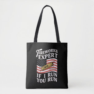 Bolsa Tote Perito em Fogos de Artifício Se Eu Corro Você Corr
