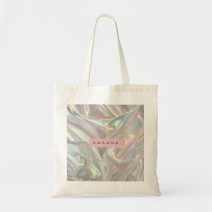 Bolsa Tote Pérola Iridescente Macia Personalizada com Brilho