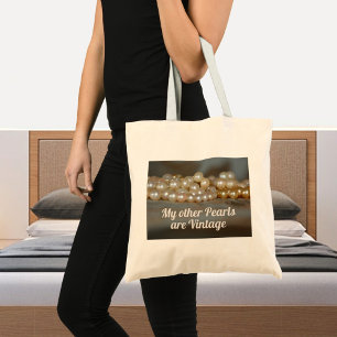 Bolsa Tote Pérolas Retro Glam