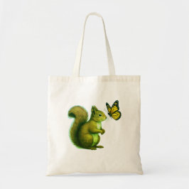 Bolsa Tote Perseguição Alegre – Esquilo Feliz & Borboleta
