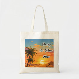 Bolsa Tote Perseguindo a Paisagem do Deserto da Hora Dourada