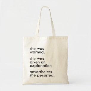 Bolsa Tote persistiu sacola