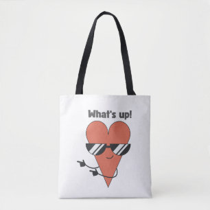 Bolsa Tote Personagem de Coração 'O que está acontecendo!' Le