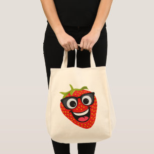 Bolsa Tote Personagem de Morango Legal – Arte Divertida de Fr