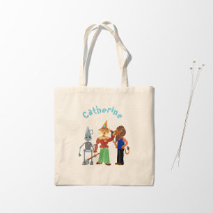 Bolsa Tote Personagens bonitos e engraçados com seu nome
