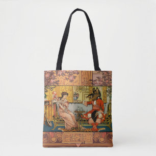 Bolsa Tote Personagens Clássicos de Contos de Fadas da Bela F