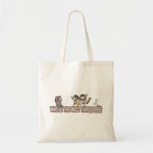 Bolsa Tote Personagens de Onde Vivem os Monstros no Logotipo