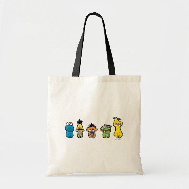 Bolsa Tote Personagens do Sésamo Zumbis (Frente)