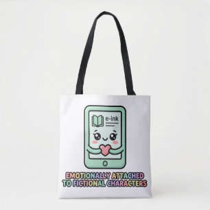 Bolsa Tote Personagens Ficcionais Emocionalmente Apegados Eng