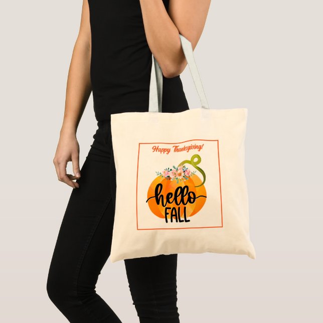 Bolsa Tote Personalização de outono de saudação (Frente (produto))