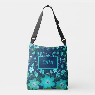 Bolsa Tote Personalizada Azul Marinho Turquesa Tro