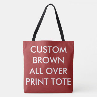Bolsa TOTE Personalizada BROWN IMPRESSA EM TODO O 
