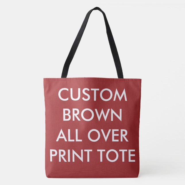 Bolsa TOTE Personalizada BROWN IMPRESSA EM TODO O  (Frente)