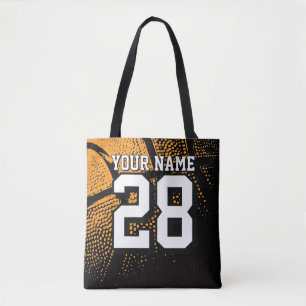 Bolsa tote personalizada com design de basquete vi