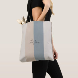 bolsa tote personalizada com listras decentes