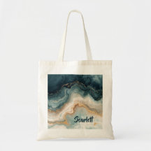 Bolsa Tote Personalizada com Nome e Remoinho de Má