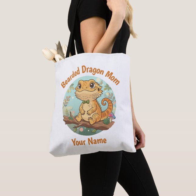 Bolsa Tote Personalizada de Mãe de Dragão Barbudo (Close Up)