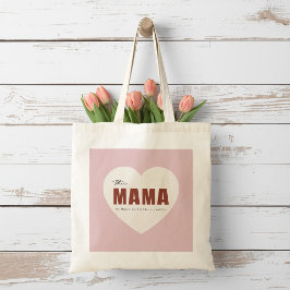 Bolsa Tote Personalizada Moderna Coração de Mamãe