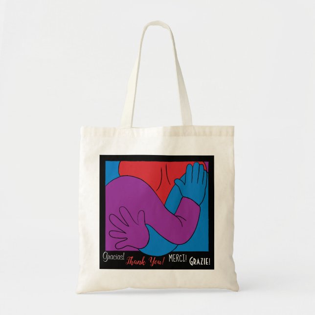 Bolsa Tote Personalizada Obrigado (Frente)