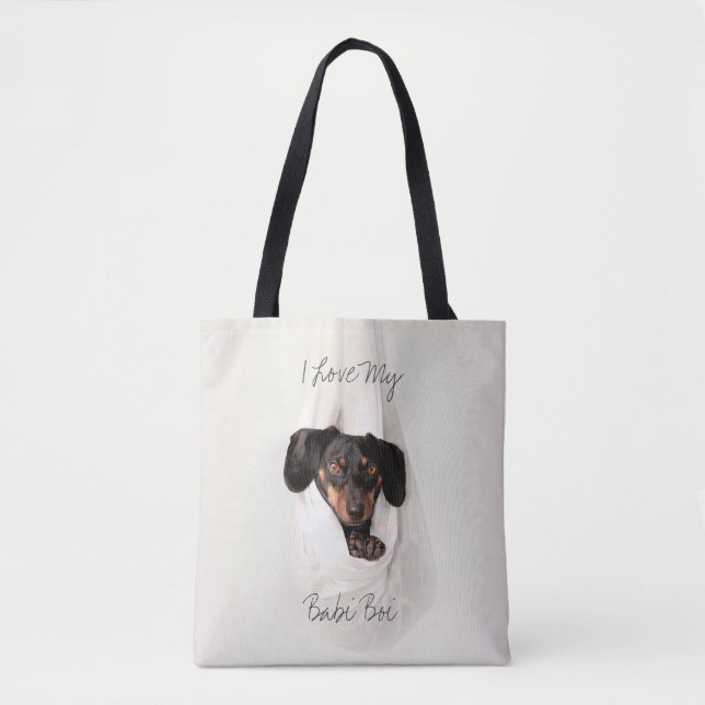 Bolsa Tote Personalizada para Cachorro Gato (Frente)