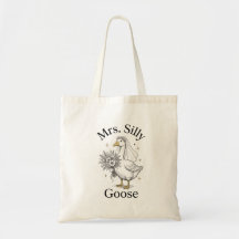 Bolsa Tote Personalizada Sra. Silly Goose