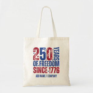 Bolsa Tote Personalizado 250 Anos De Liberdade Desde 1776 Pat