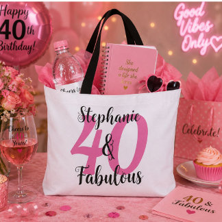 Bolsa Tote Personalizado 40 & Fabuloso