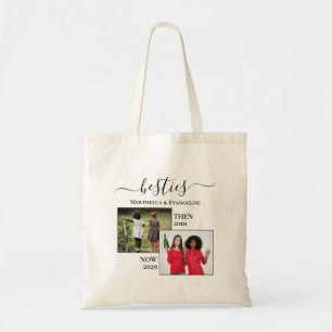 Bolsa Tote Personalizado Agora, Depois 2 BESTIES De Foto
