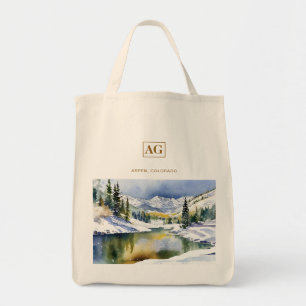 Bolsa Tote Personalizado Aspen Colorado Watercolor Tote Bag
