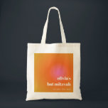 Bolsa Tote Personalizado Bat Mitzvah Único com Gradiente Lara<br><div class="desc">Bat Mitzvah Personalizado Tot Bag com Gradação Cor-de-Rosa Laranja Retroversa</div>
