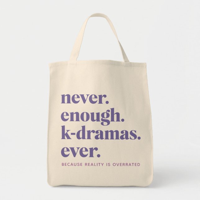 Bolsa Tote Personalizado do Lover de Drama Coreano do Kdrama (Frente)