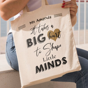 Bolsa Tote Personalizado É Necessário Um Coração Grande A