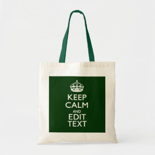 Bolsa Tote Personalizado Fique Calmo E Mantenha Seu Texto Ver