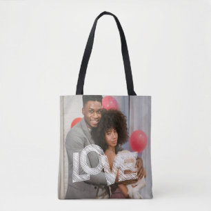 Bolsa Tote Personalizado LOVE Personalizado Duas Fotografias