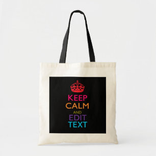 Bolsa Tote Personalizado MANTENHA a CALMA para ter seu texto