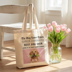Bolsa Tote Personalizado “Melhor Cachorro de Todos os Tempos”