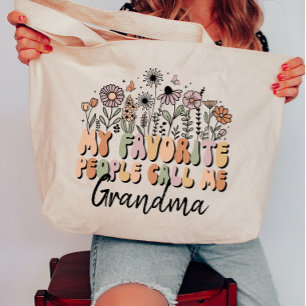 Bolsa Tote Personalizado Meu Pessoas Favorito Me Chame De Avó