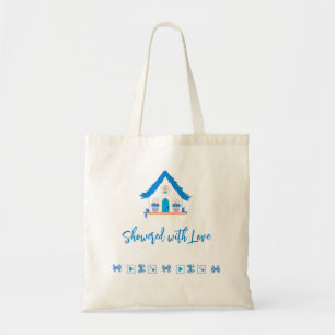 Bolsa Tote Personalizado Mostrado com Chá de fraldas de Amor