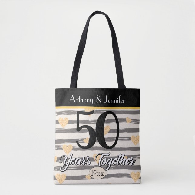 Bolsa Tote Personalizado para 50 anos (Frente)