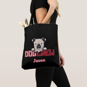 Bolsa Tote Personalizado para Buldogue da Tripulação de Cães