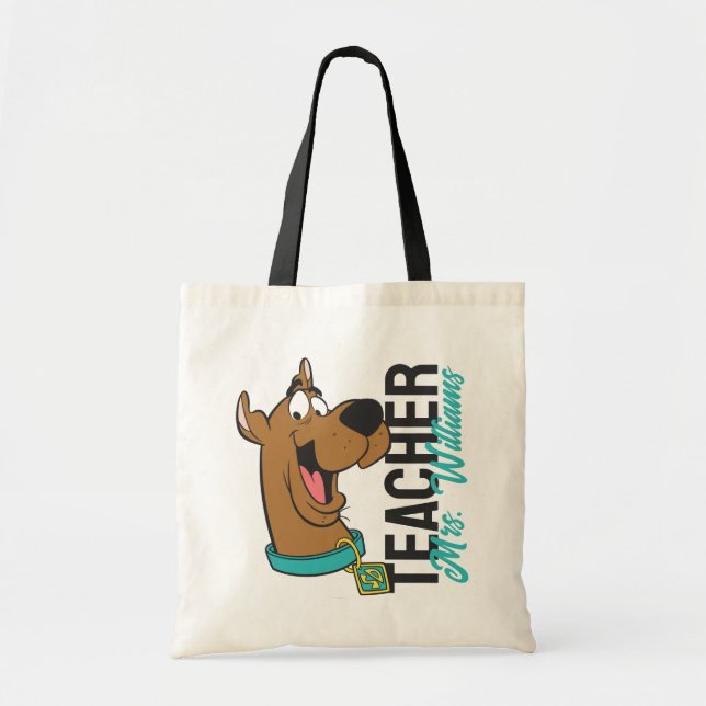 Bolsa Tote Personalizado | Professora Scooby-Doo Happy Face (Frente)