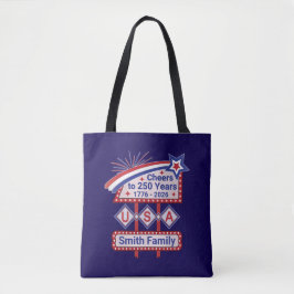 Bolsa Tote Personalizado USA 250–Marquise Retrô Patriótica