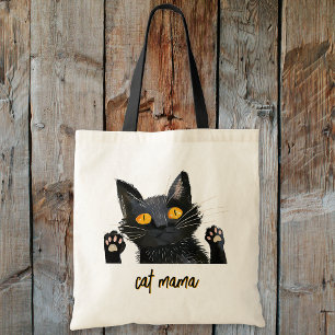 Bolsa Tote Personalizar a Mamã Gata Negra
